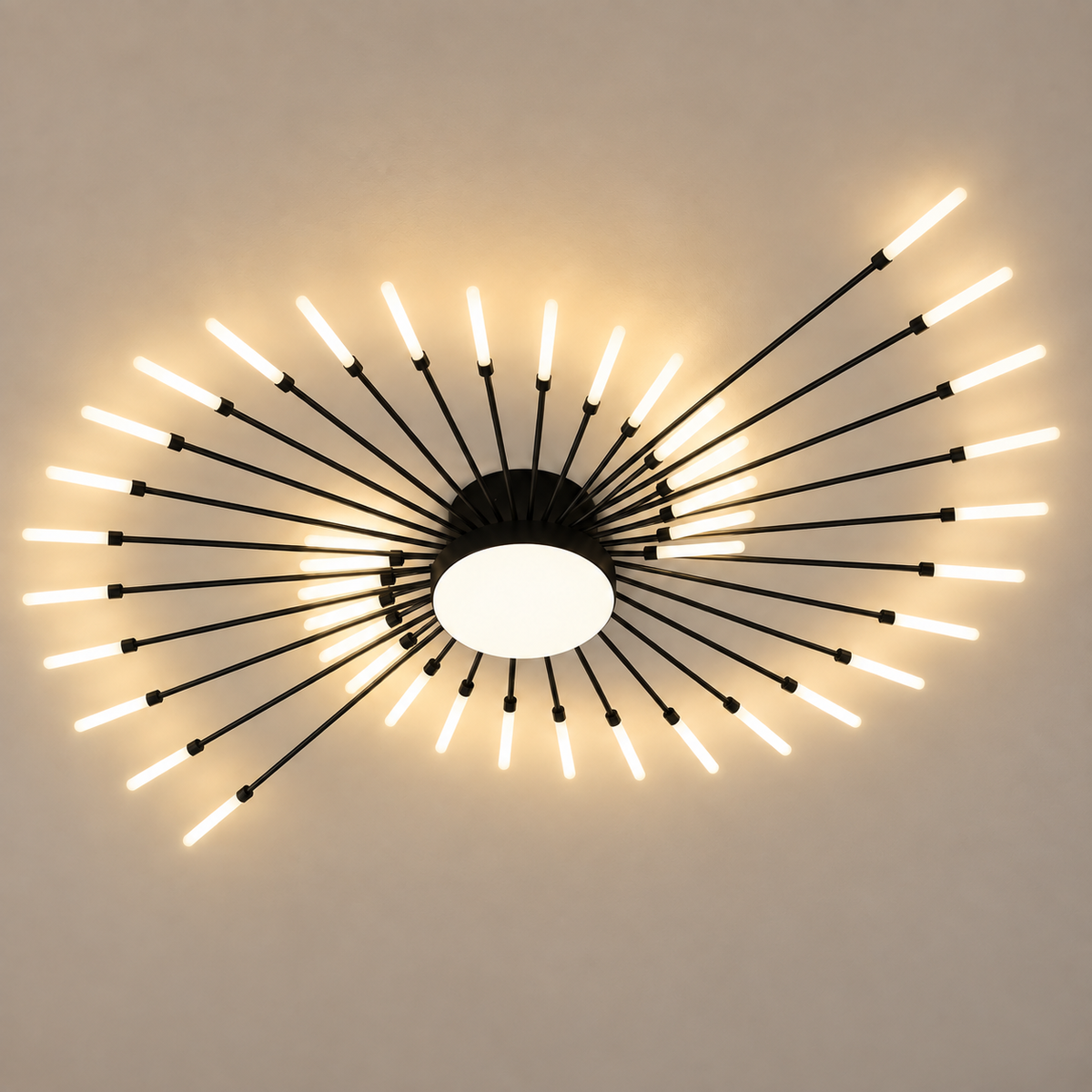 Plafonnier Sculptural Doré 20 LED