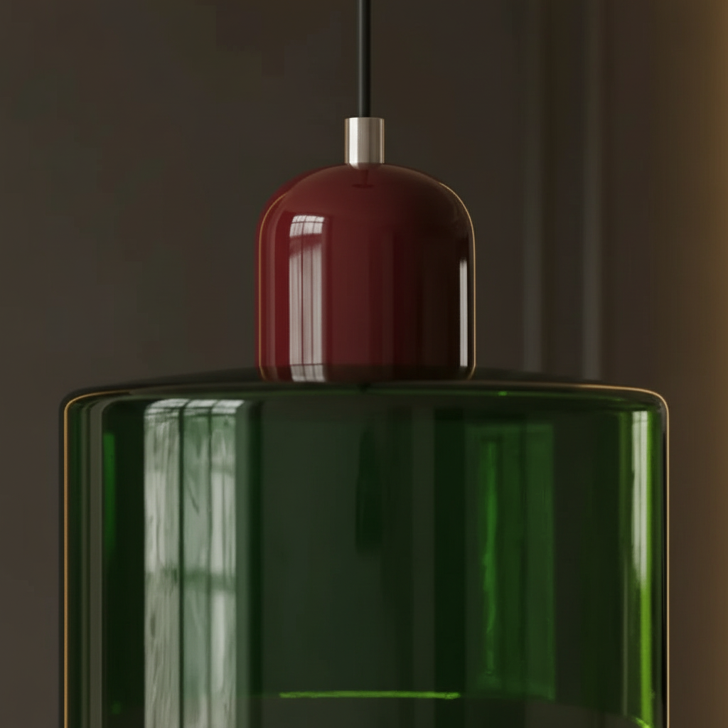 Suspension en Verre Vintage