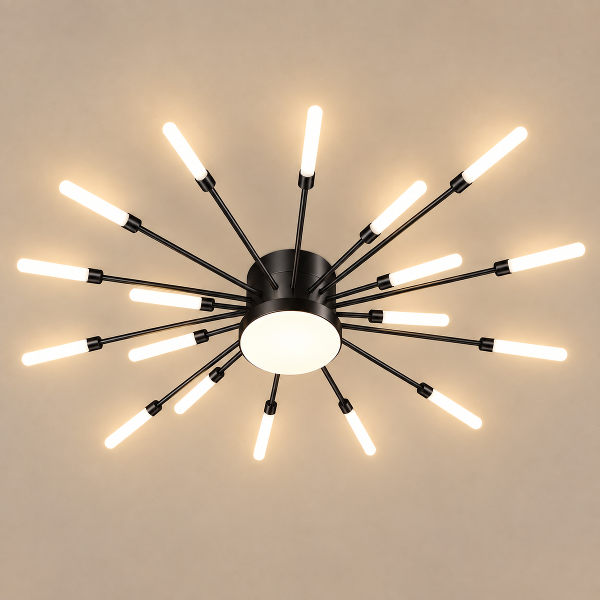 Plafonnier Sculptural Doré 20 LED