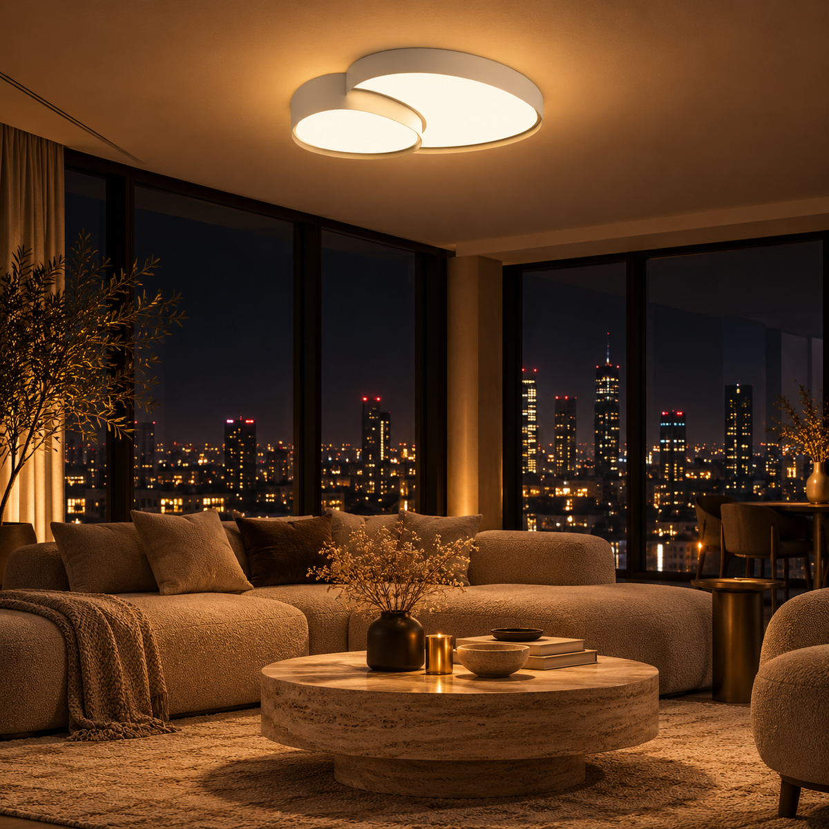 Plafonnier LED Design Moderne