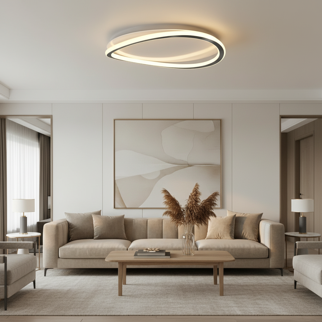 Plafonnier Minimaliste Aluminium Premium