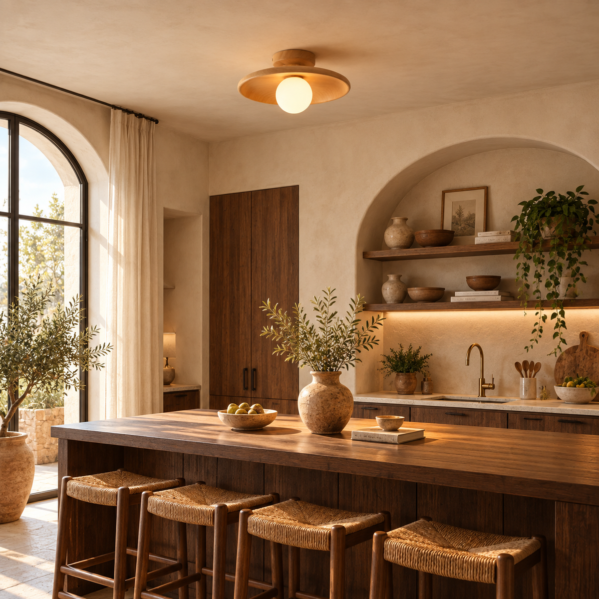 Plafonnier en Bois