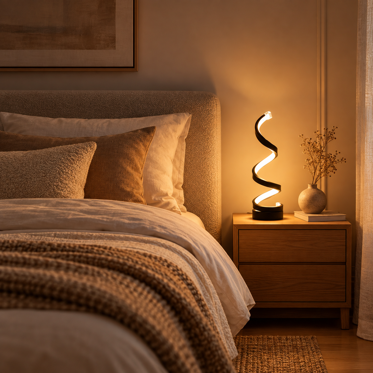 Lampe de Bureau Design Spirale