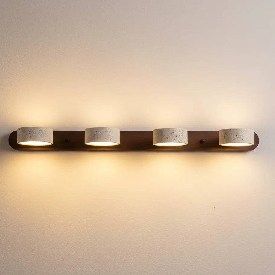 Applique Murale Travertin Bois Foncé (par 4)