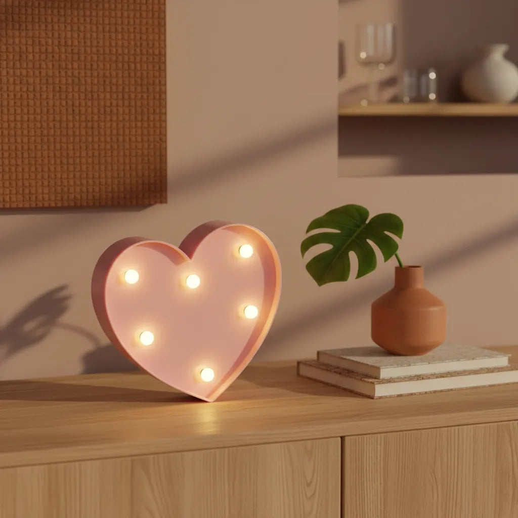 Chiffre Lumineux Rose