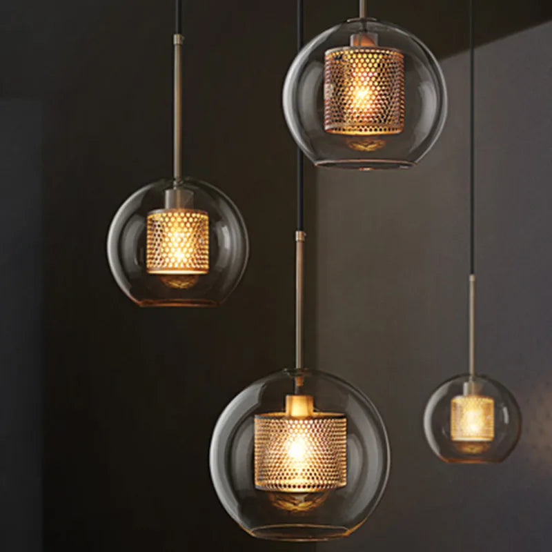 Suspension Globe en Verre