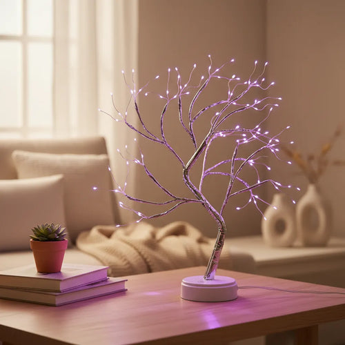 Lampe Arbre Lumineux Rose