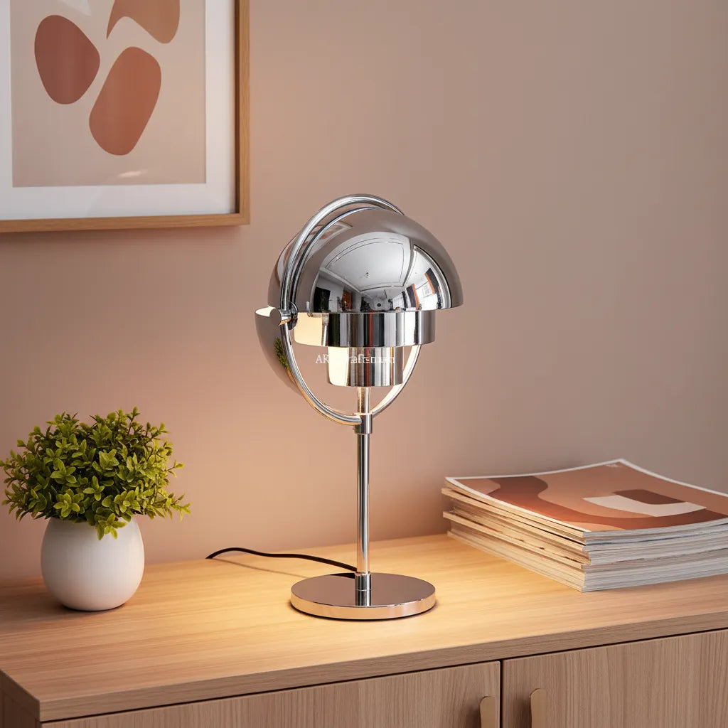 Lampe Art Déco Argent