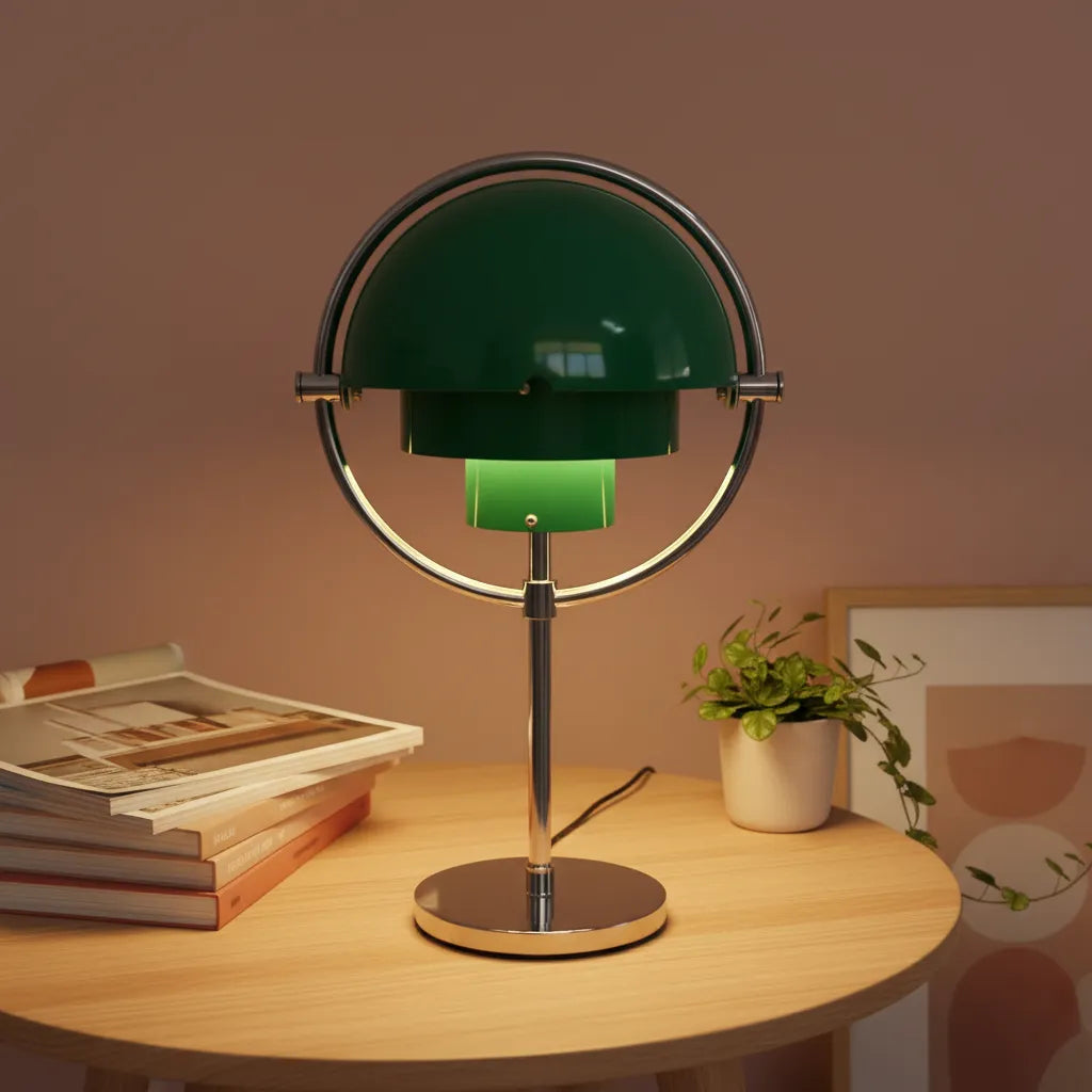 Lampe Art Déco Vert