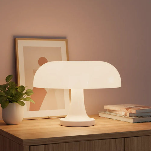 Lampe Champignon Design Blanc