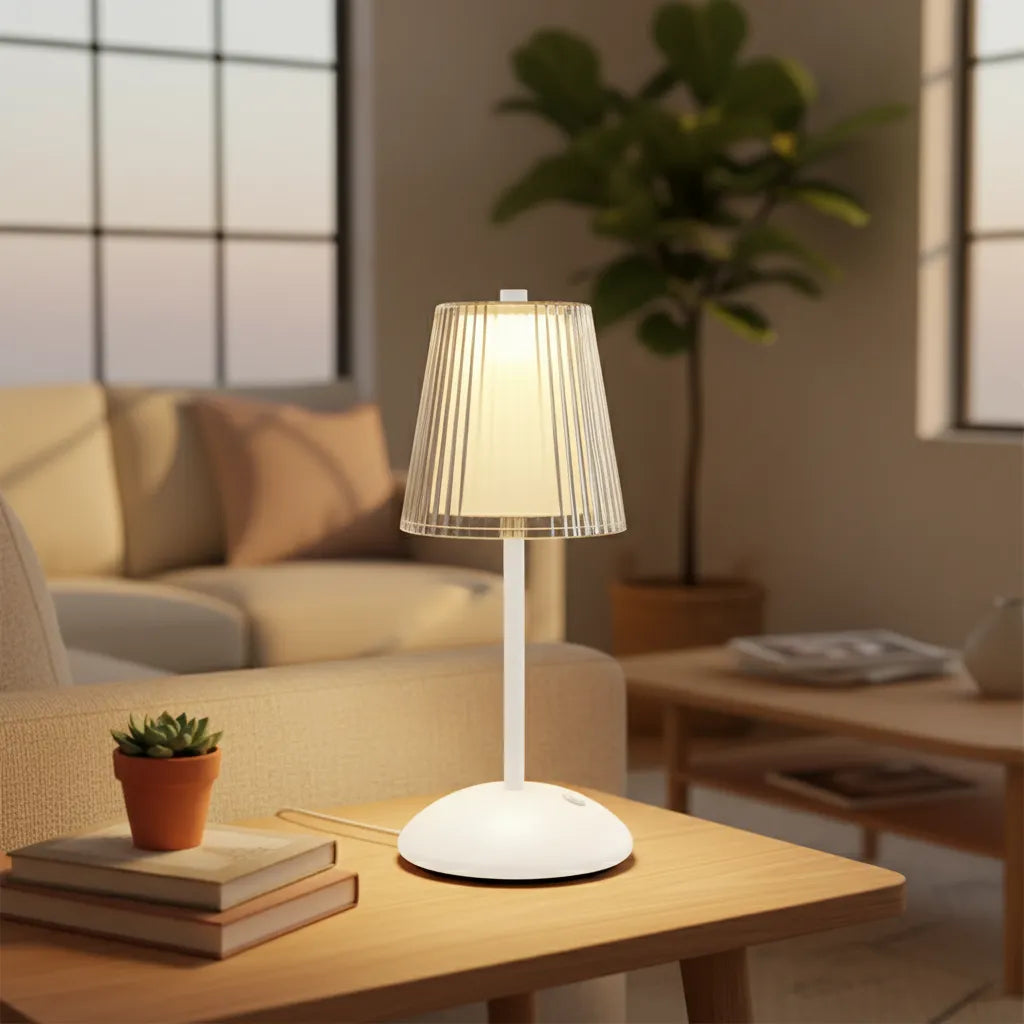 Lampe Chevet Vintage Blanc