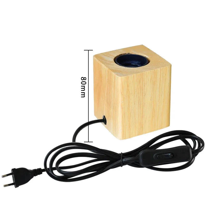 Lampe Chevet en Bois 