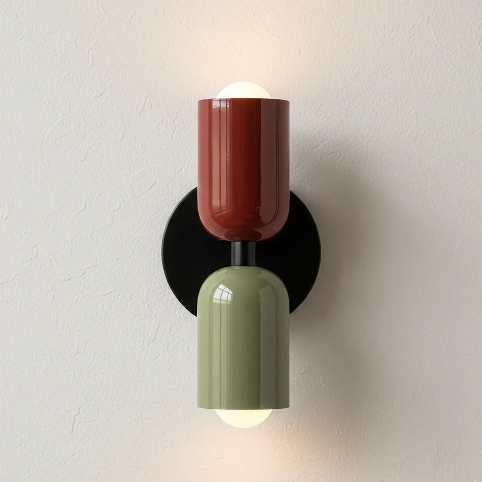 Lampe Murale Chambre Rouge et Vert / Ampoule 3 couleurs