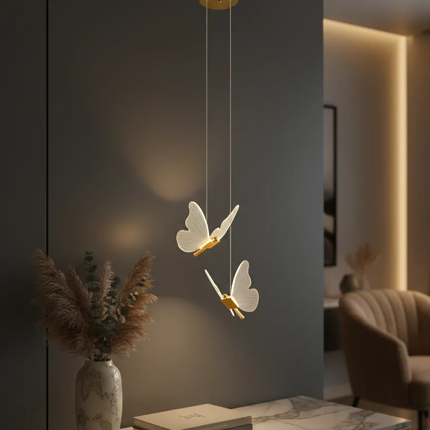 Lampe Papillon 2 papillons / Chaude