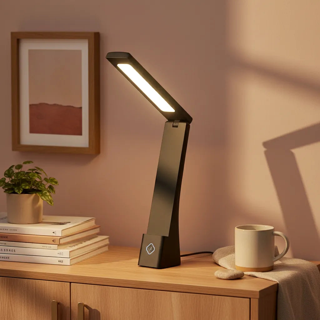 Lampe de Bureau Pliable Noir
