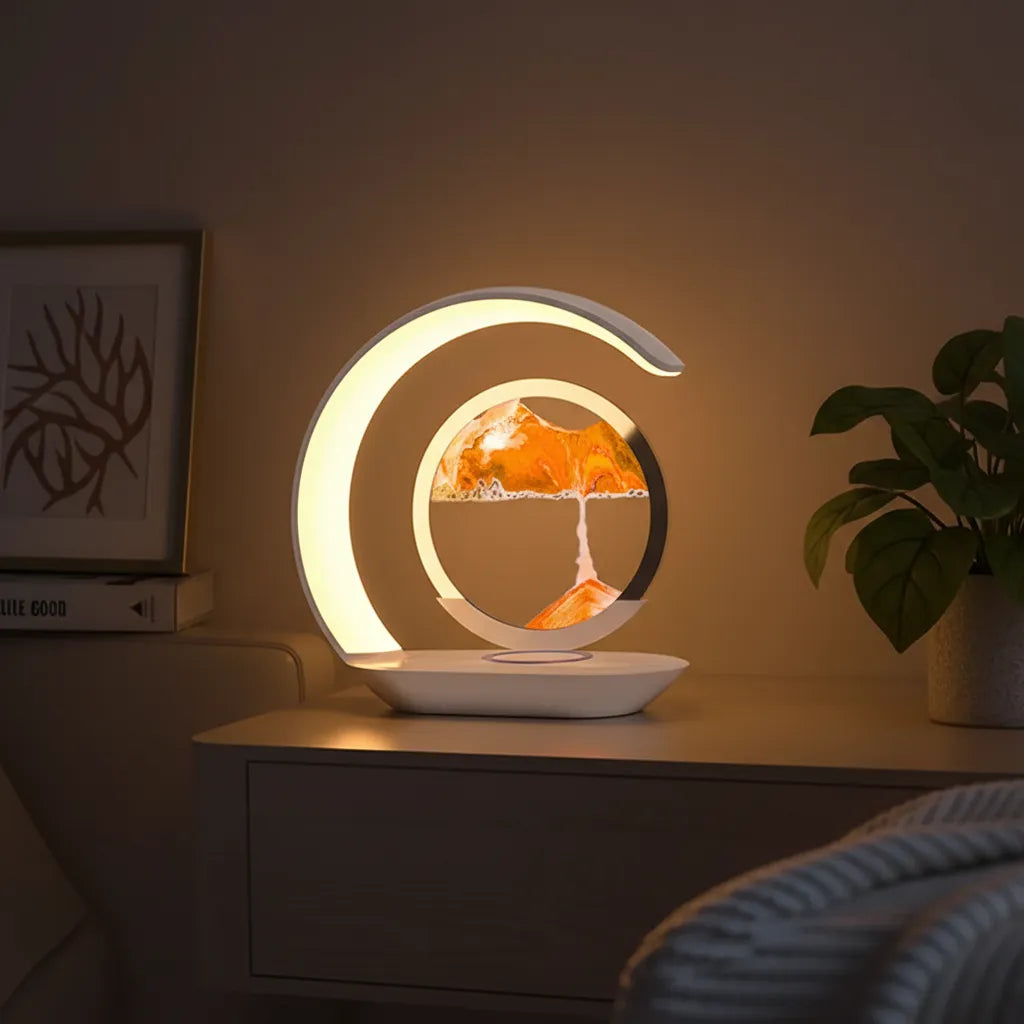 Lampe de Chevet Chargeur Induction Jaune