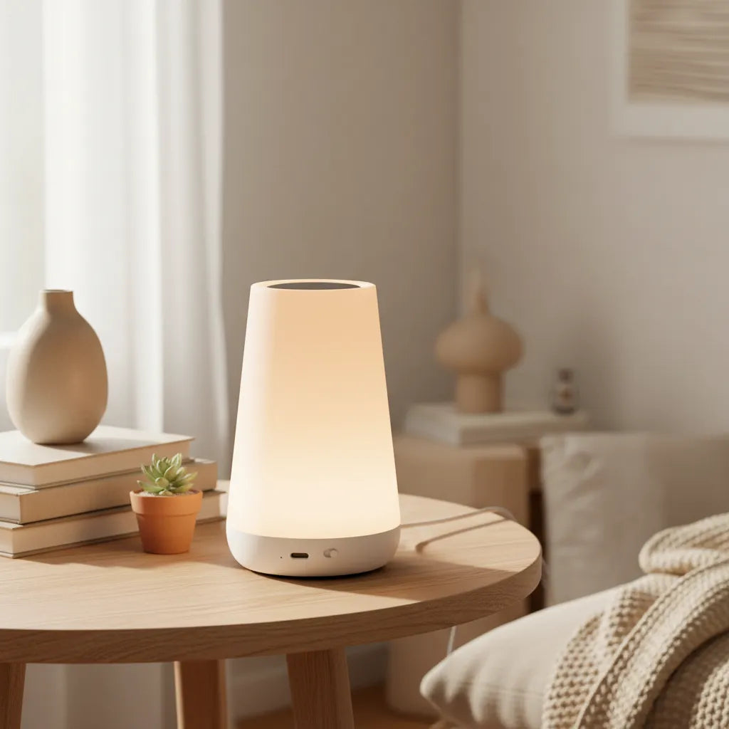 Lampe de Chevet LED Sans Fil Blanc