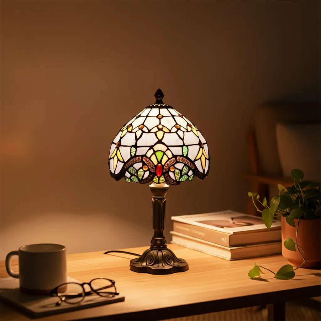 Lampe de Chevet Vintage Ancienne Vert Clair