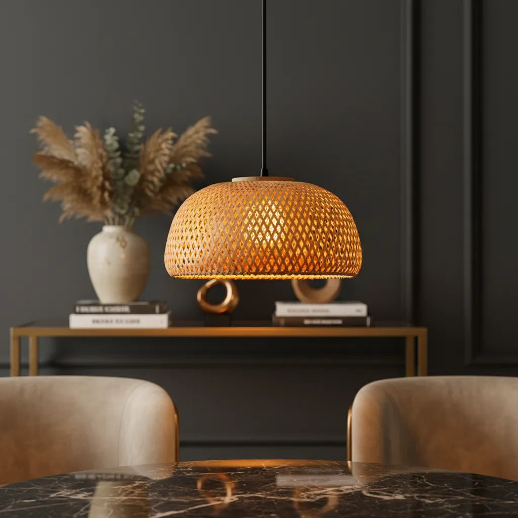 Luminaire Suspension Rotin A