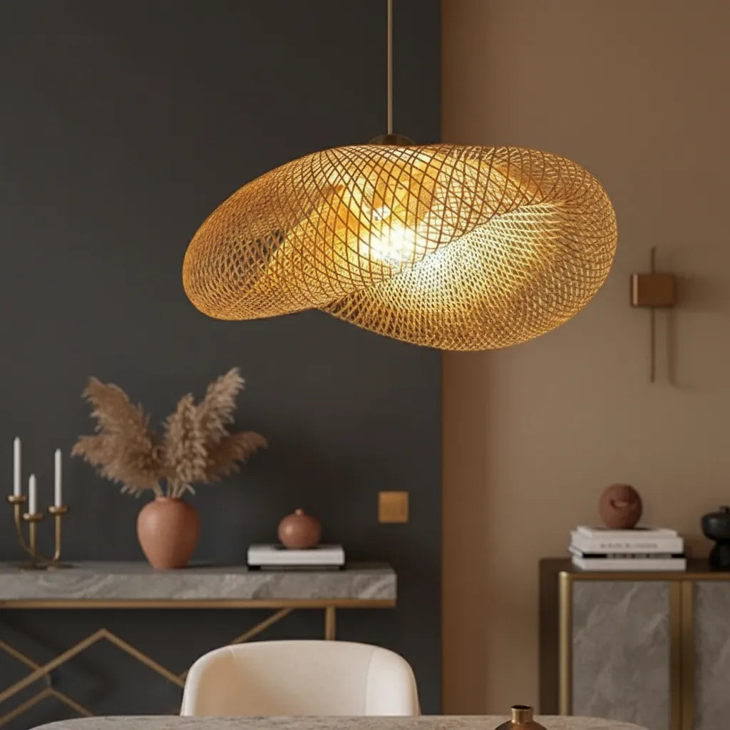 Plafonnier Bambou 40cm