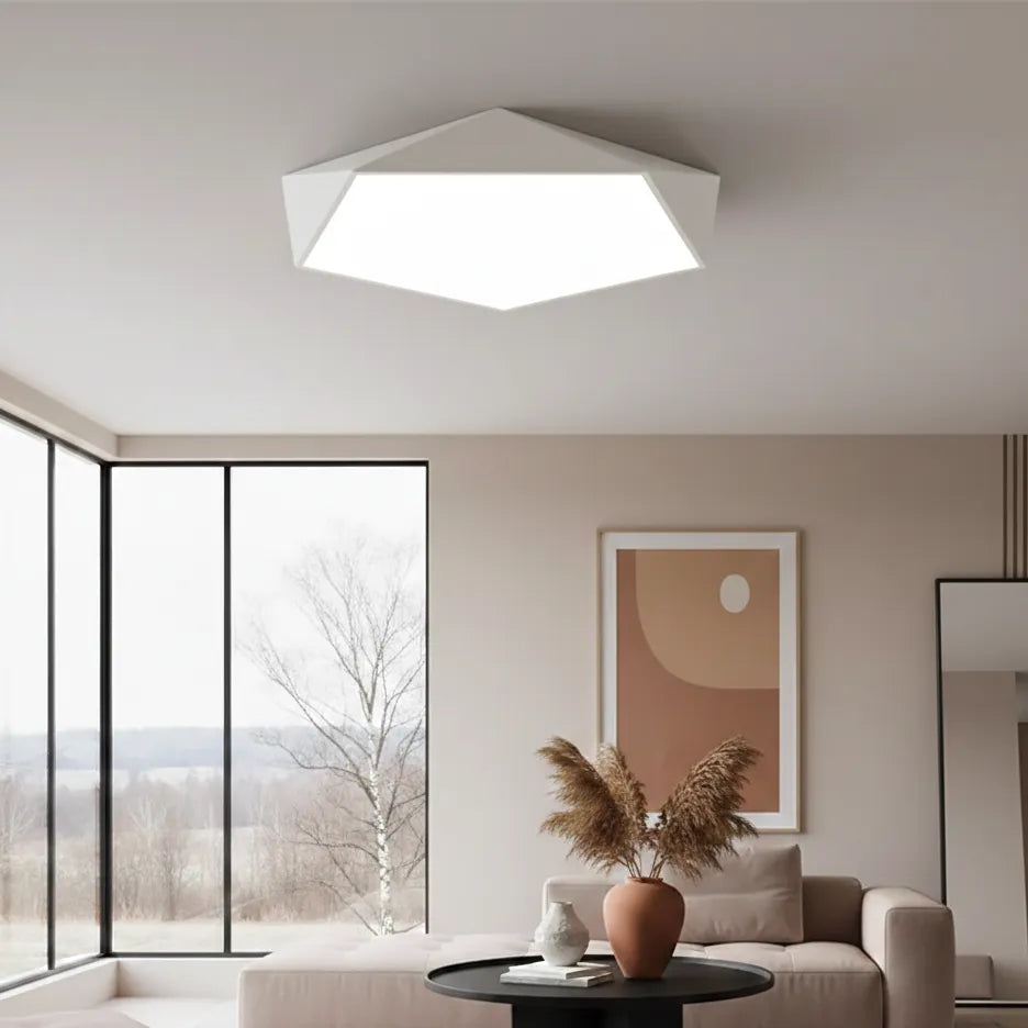 Plafonnier LED Cuisine Blanc / 30cm / Chaude