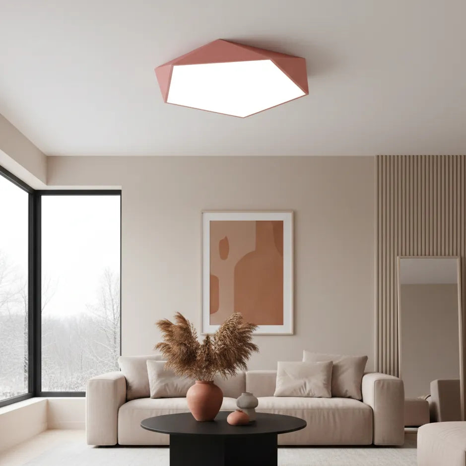 Plafonnier LED Cuisine Rose / 30cm / Chaude