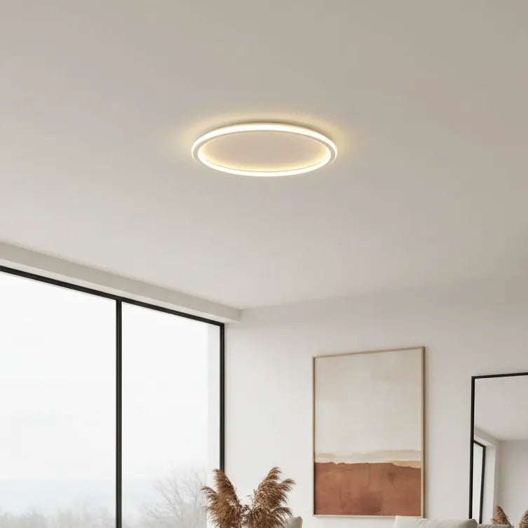 Plafonnier LED Plat Blanc 20cm / Froide