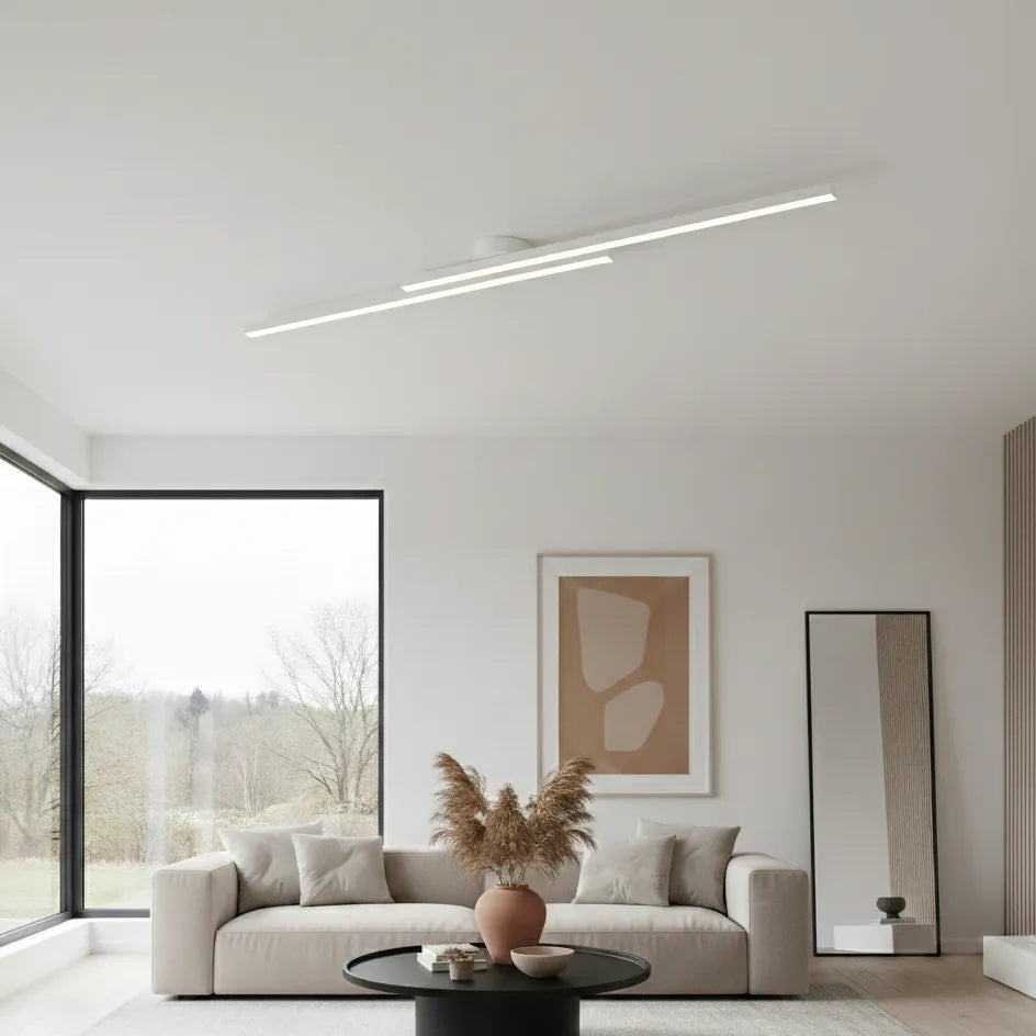 Plafonnier Linéaire Blanc 60cm / Chaude