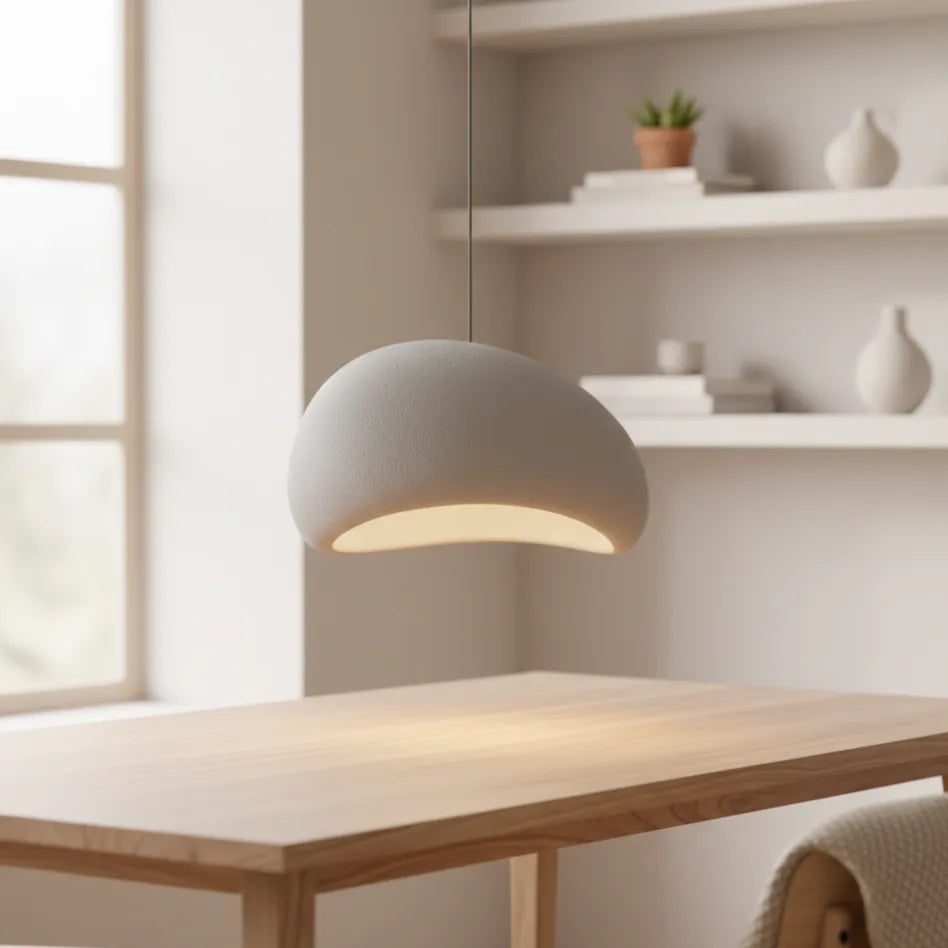 Plafonnier Lustre Moderne Blanc B / 30X150CM