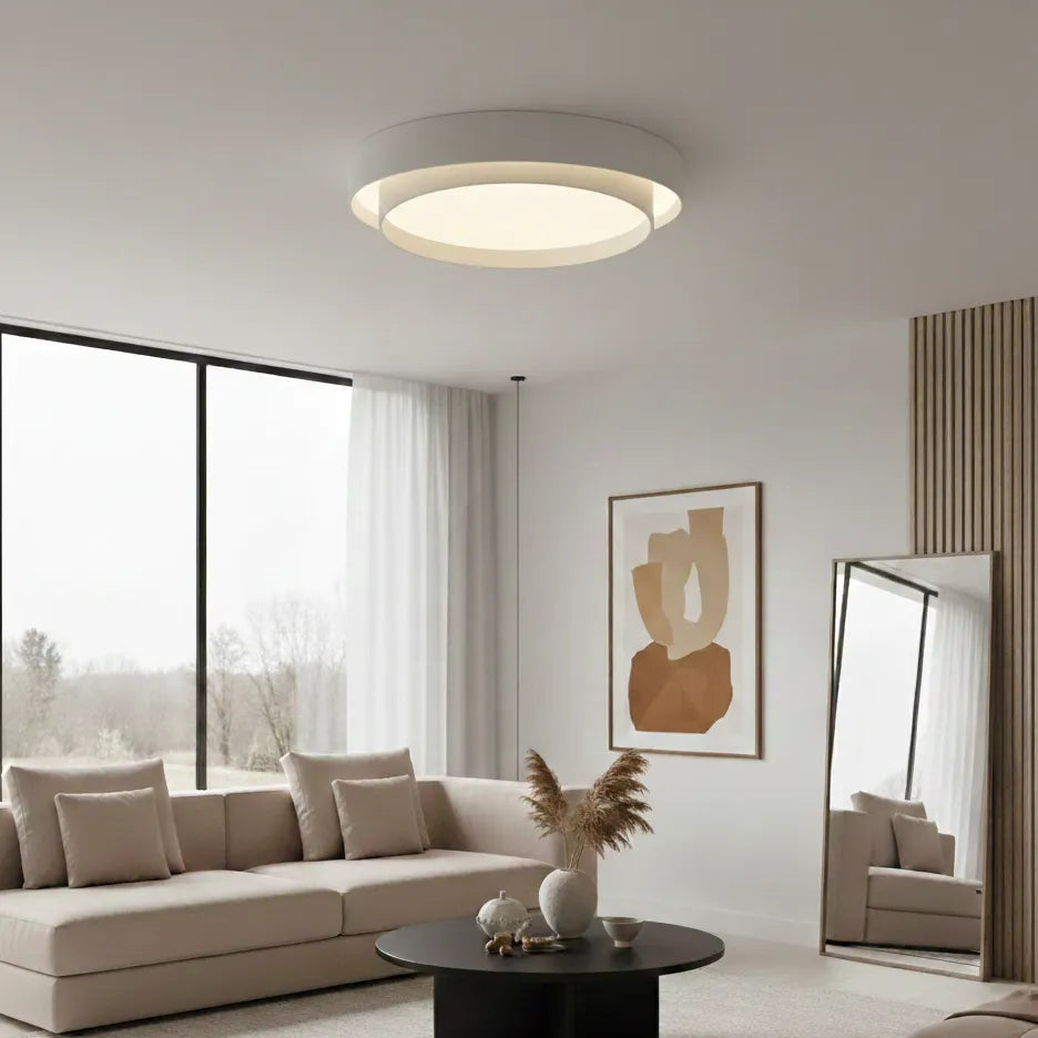 Plafonnier Rond LED Blanc 40cm / Froide