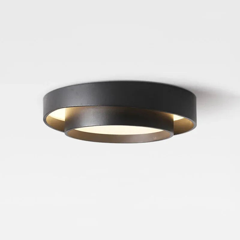 Plafonnier Rond LED Noir 40cm / Froide