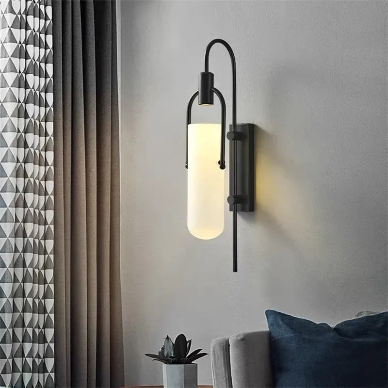 Applique Murale Or Verre Arceau Design