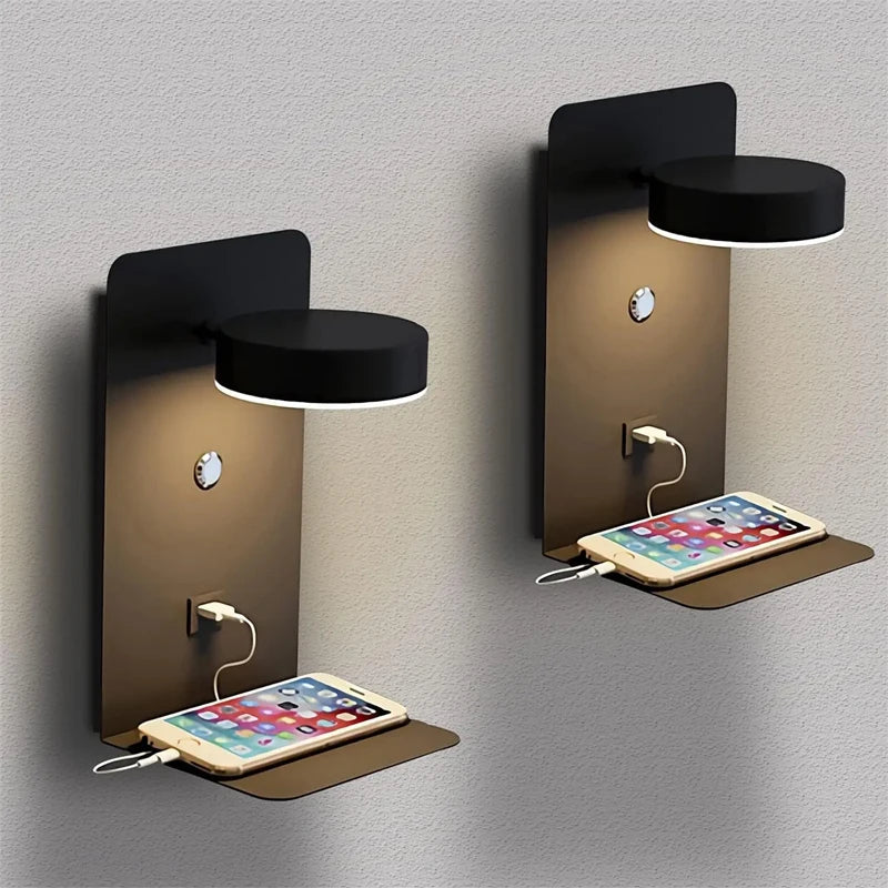 Applique Murale LED USB Chargeur