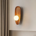Applique Bois Globe Verre Style Japonais
