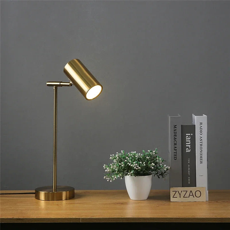 Lampe de Table Design Doré Nordique