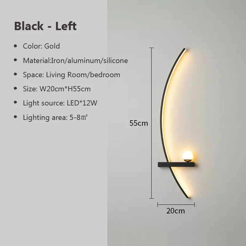 Applique Murale LED Arc Design