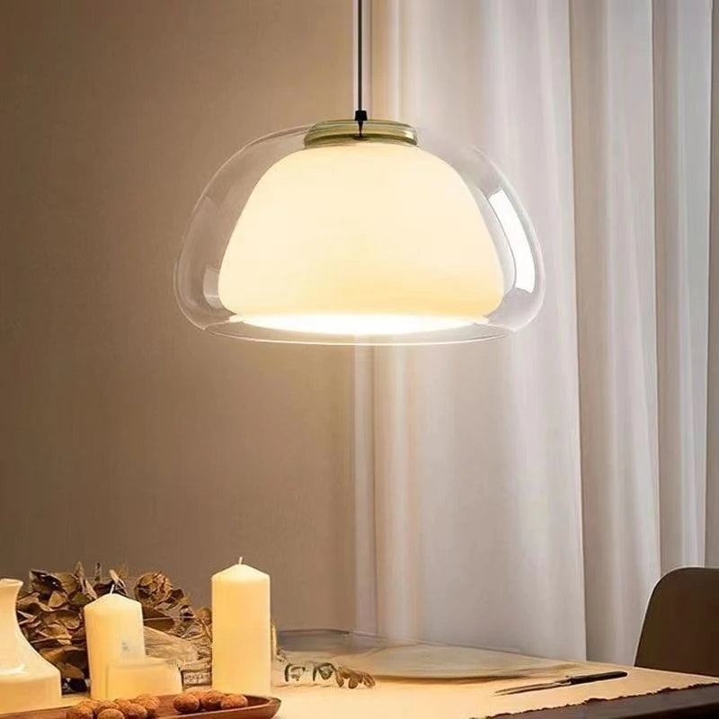 Suspension Double Verre Scandinave