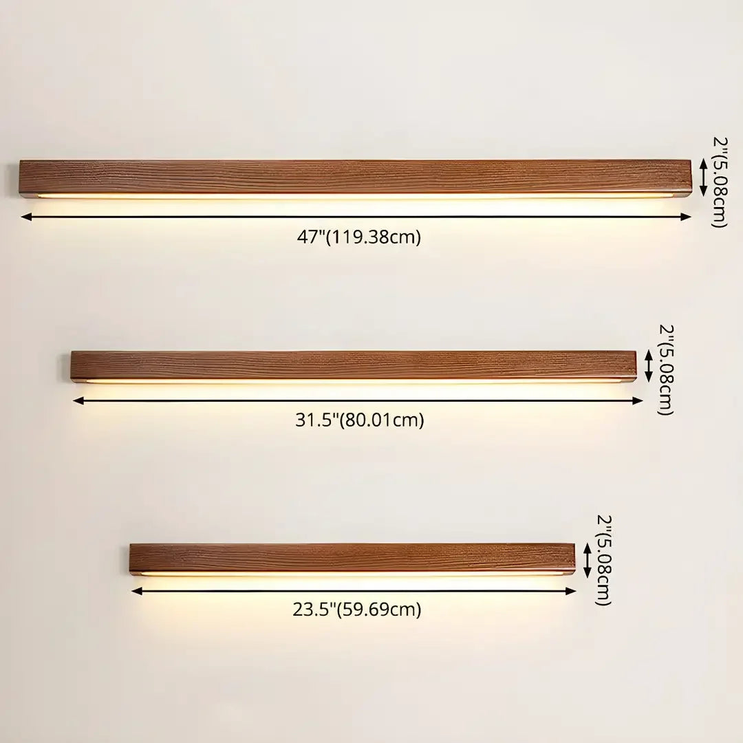 Applique Barre Bois LED Tricolore