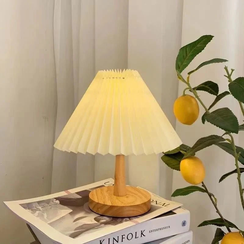 Lampe de Chevet Tactile USB Plissée
