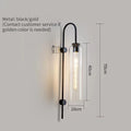 Applique Murale Verre Tube Long Nordic Design
