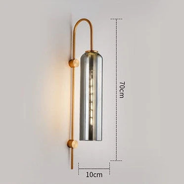 Applique Murale Verre Tube Nordic Design