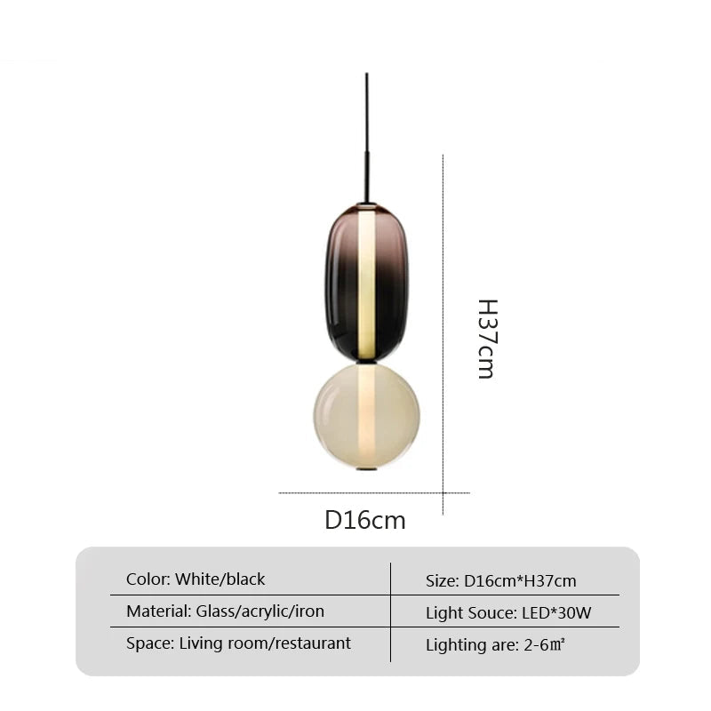 Suspension Verre Design Nordique