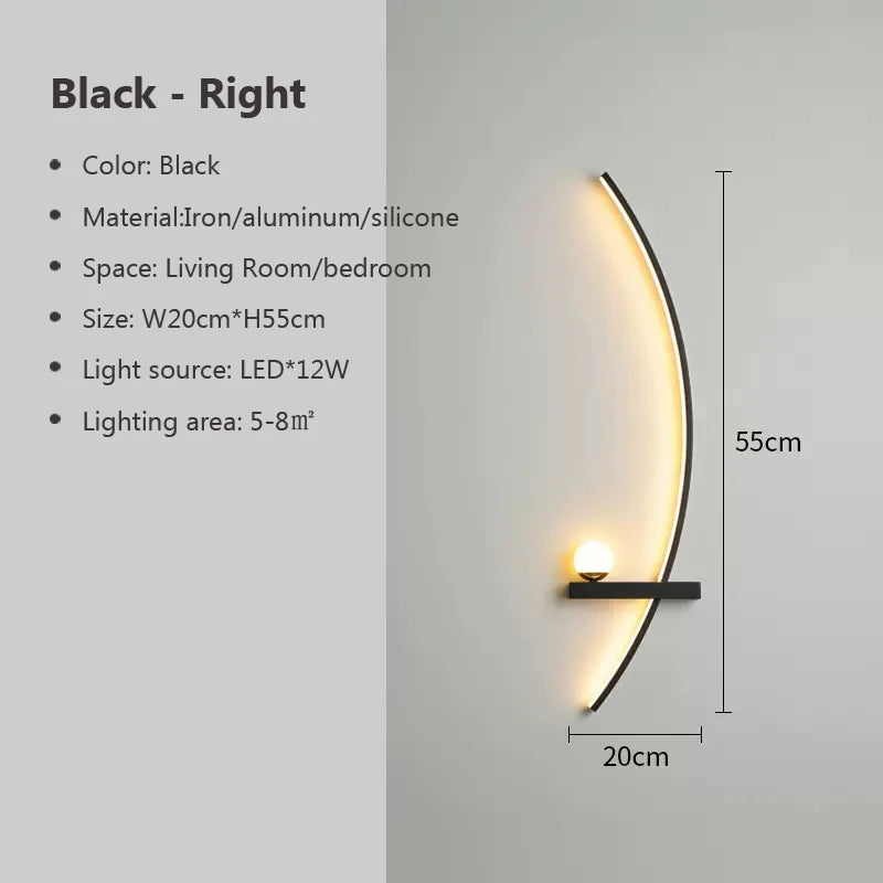 Applique Murale LED Arc Design