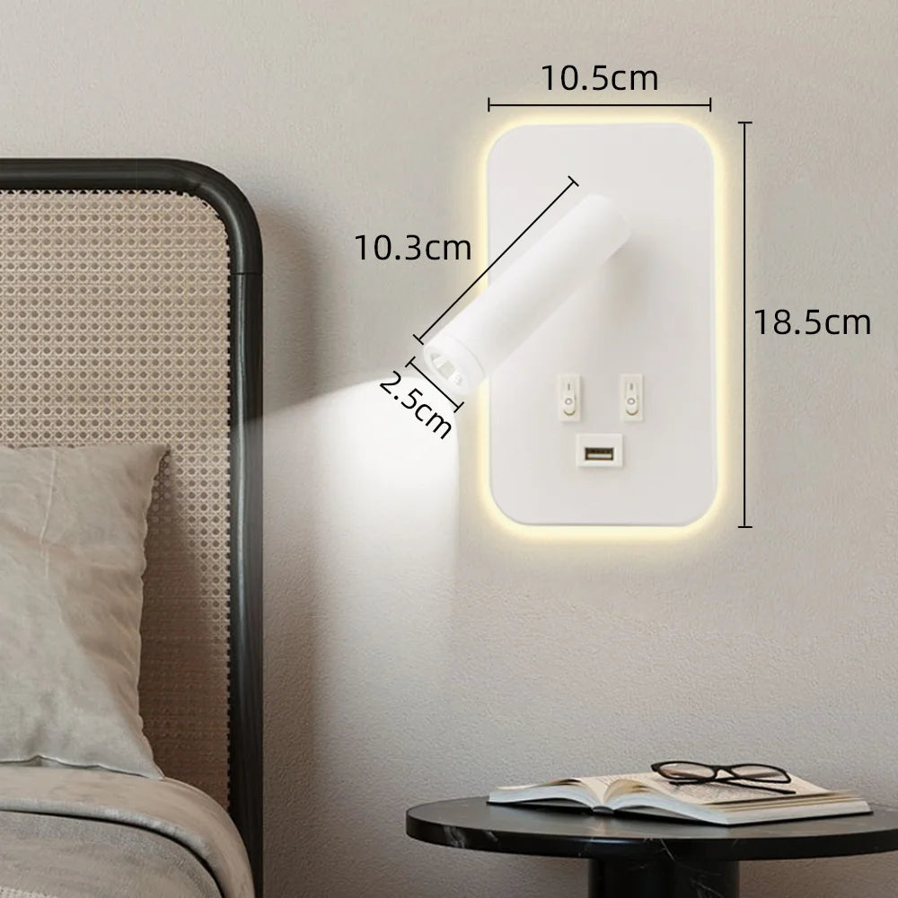 Applique Lecture LED USB Rotative