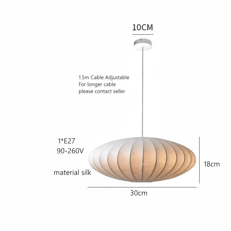 Suspension Tissu Soie