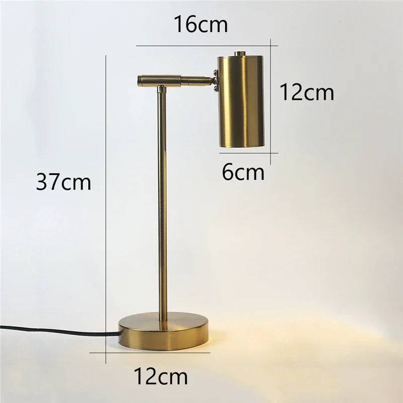Lampe de Table Design Doré Nordique