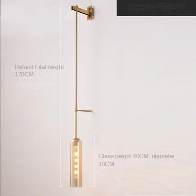 Applique Murale Verre Tube Nordic Design