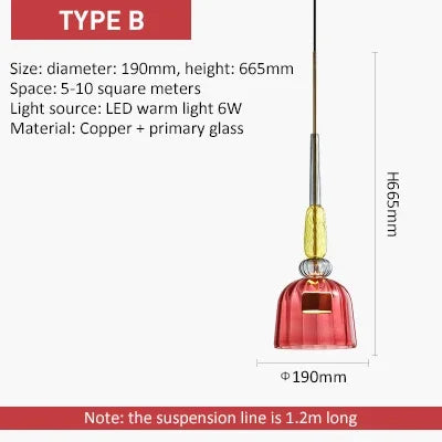 Suspension Verre Candy