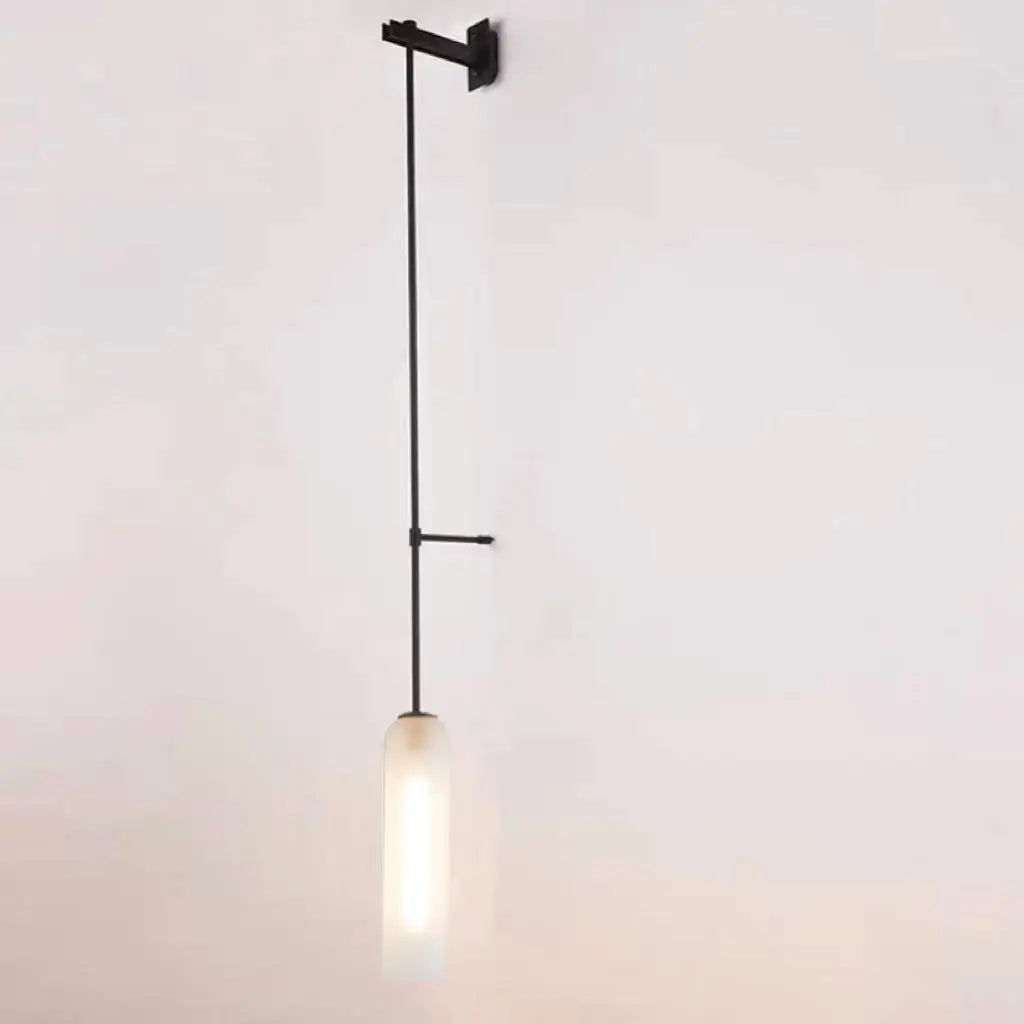 Applique Murale Verre Tube Suspendue Nordic Design avec Bras