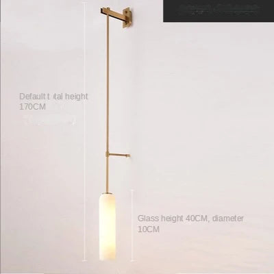 Applique Murale Verre Tube Suspendue Nordic Design